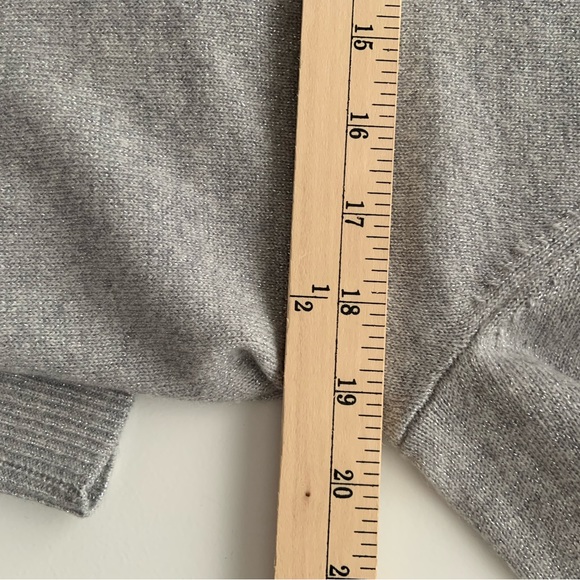 Talbots Cashmere Silver Sweater - Picture 5 of 7
